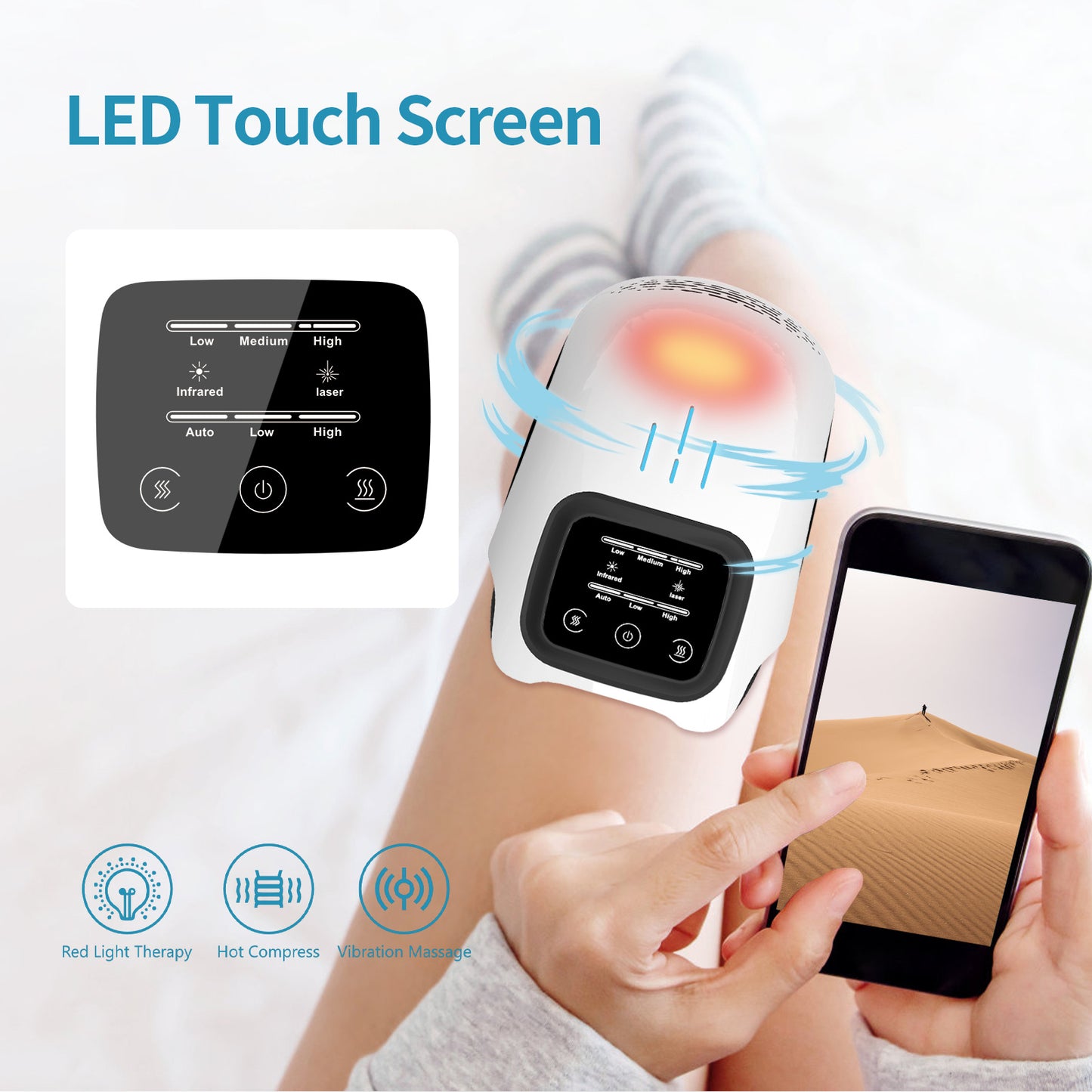 Wireless Portable Abdominal Massager Pad - Your Instant Heating & Vibration Pain Relief Gadget