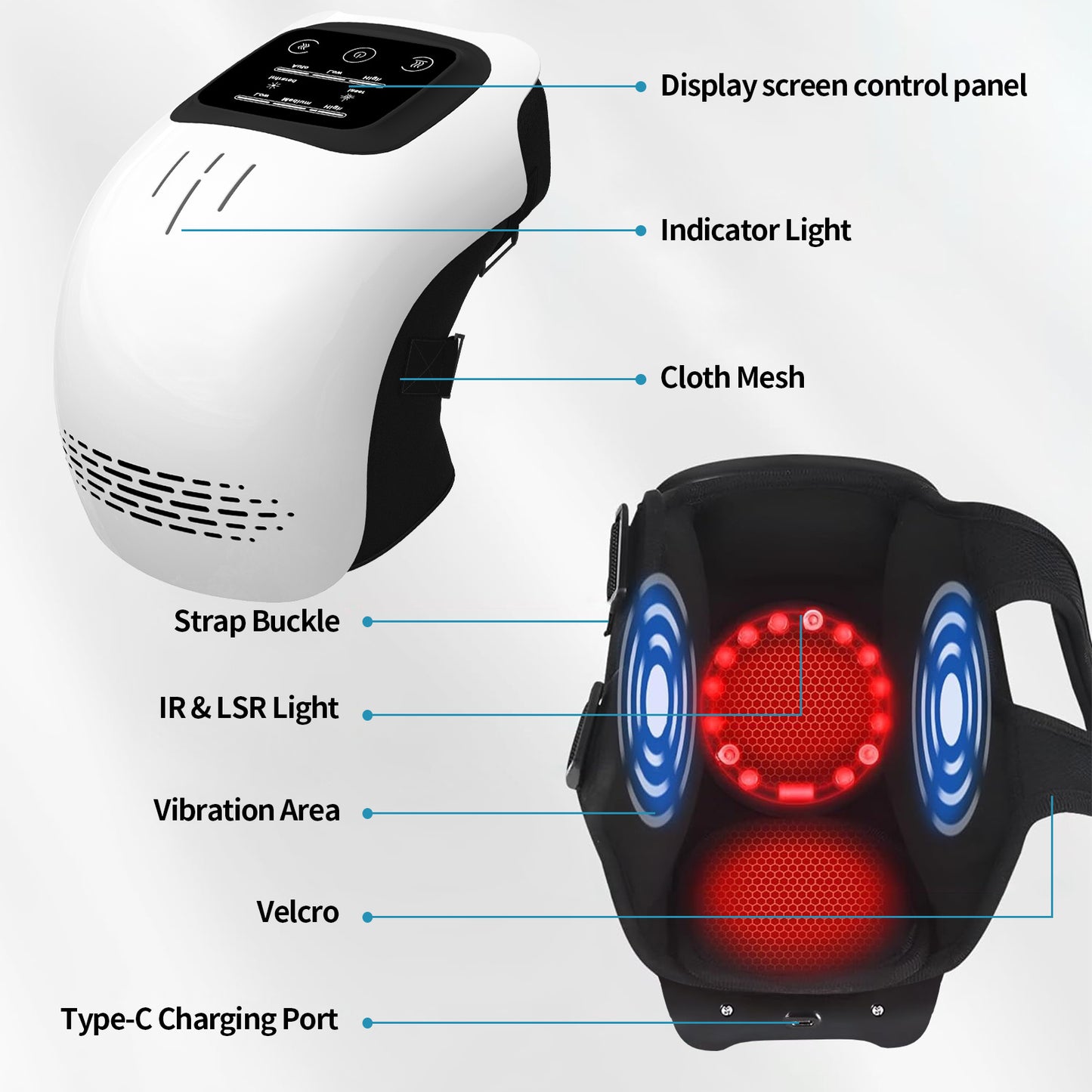 Wireless Portable Abdominal Massager Pad - Your Instant Heating & Vibration Pain Relief Gadget