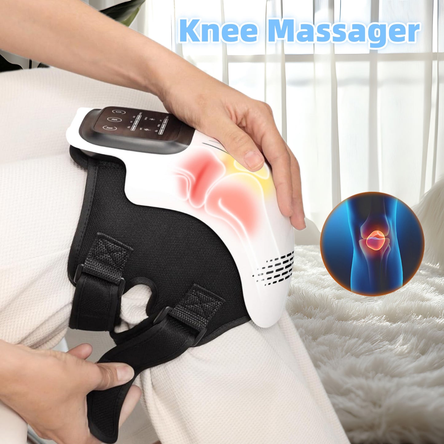 Wireless Portable Abdominal Massager Pad - Your Instant Heating & Vibration Pain Relief Gadget